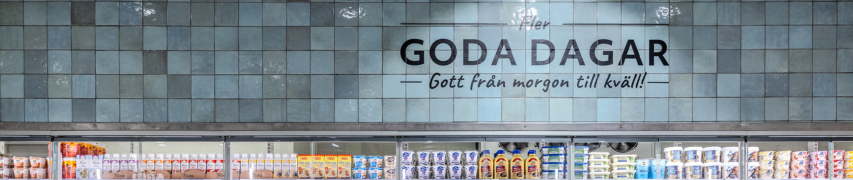 En mejeriavdelning i en Hemköp-butik.